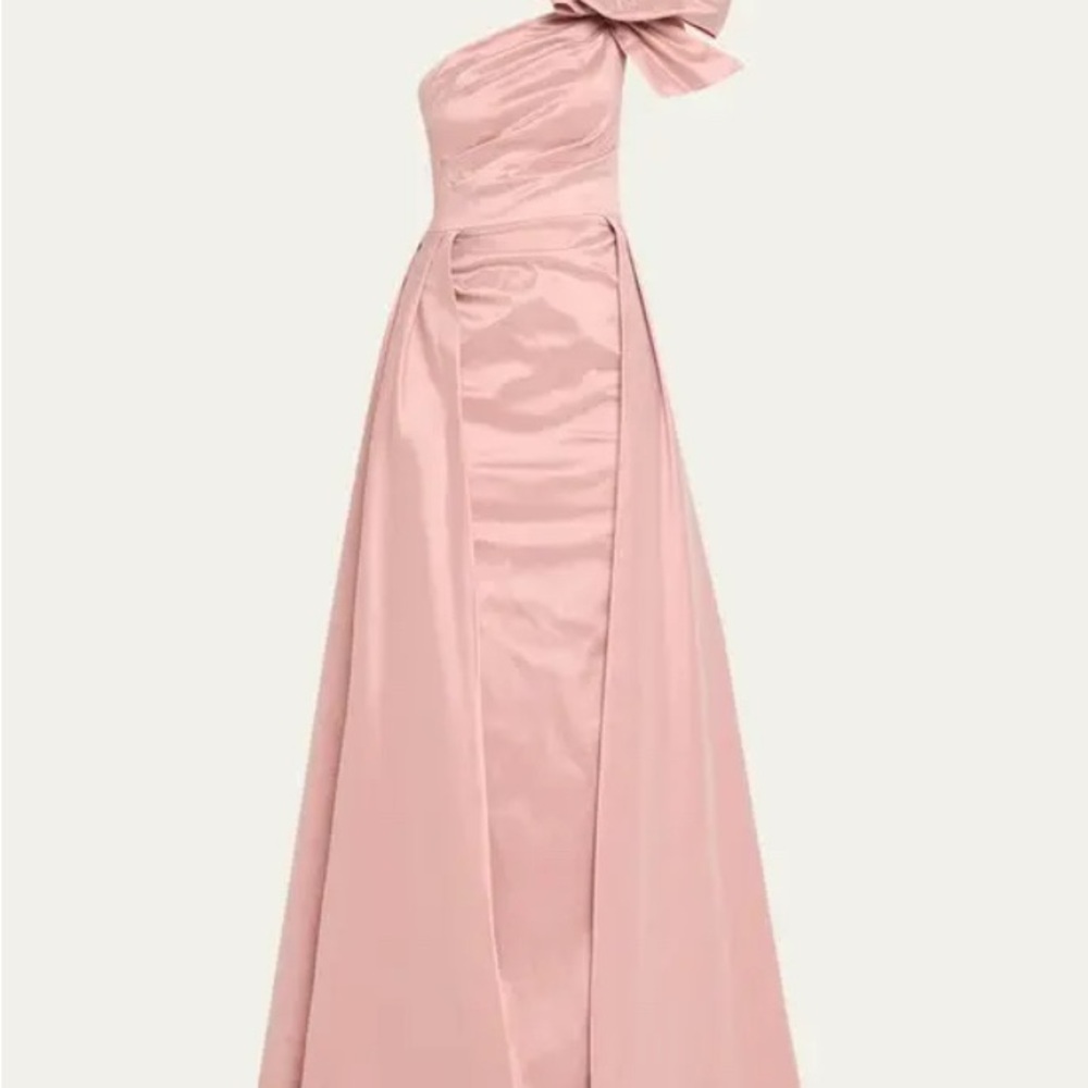 Rickie Freeman for Teri Jon One Shoulder Pink Dress